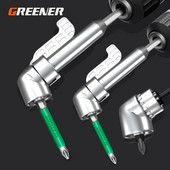 Állítható 105 fokos derékszögű csavarhúzó készlet tartó Eszterga fúvókák Kéziszerszámok 1/4-es mágneses fúróaljzatú elektromos fúró