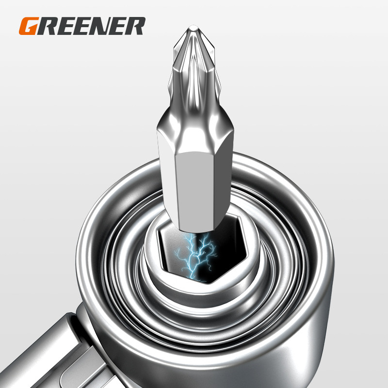 Állítható 105 fokos derékszögű csavarhúzó készlet tartó Eszterga fúvókák Kéziszerszámok 1/4-es mágneses fúróaljzatú elektromos fúró