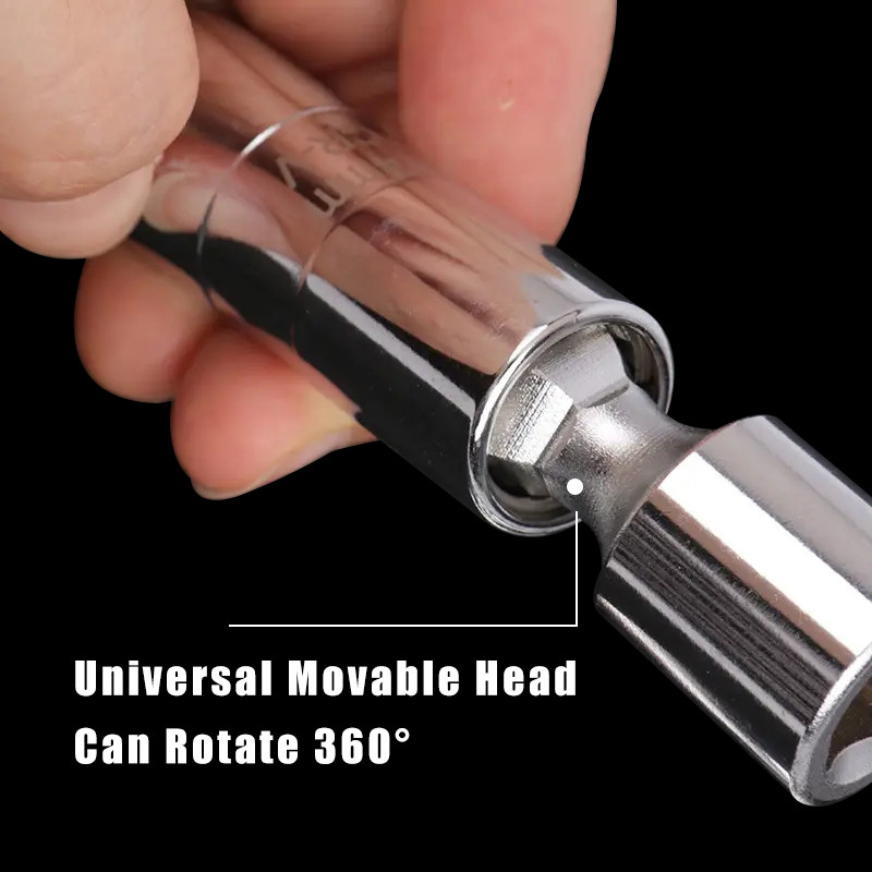 Süüteküünla pesa mutrivõti magnetiline 12-punktiline universaalliigend õhukese seinaga 3/8'' ajami pesa 14/16 mm automaatne tööriist remondiks ja eemaldamiseks