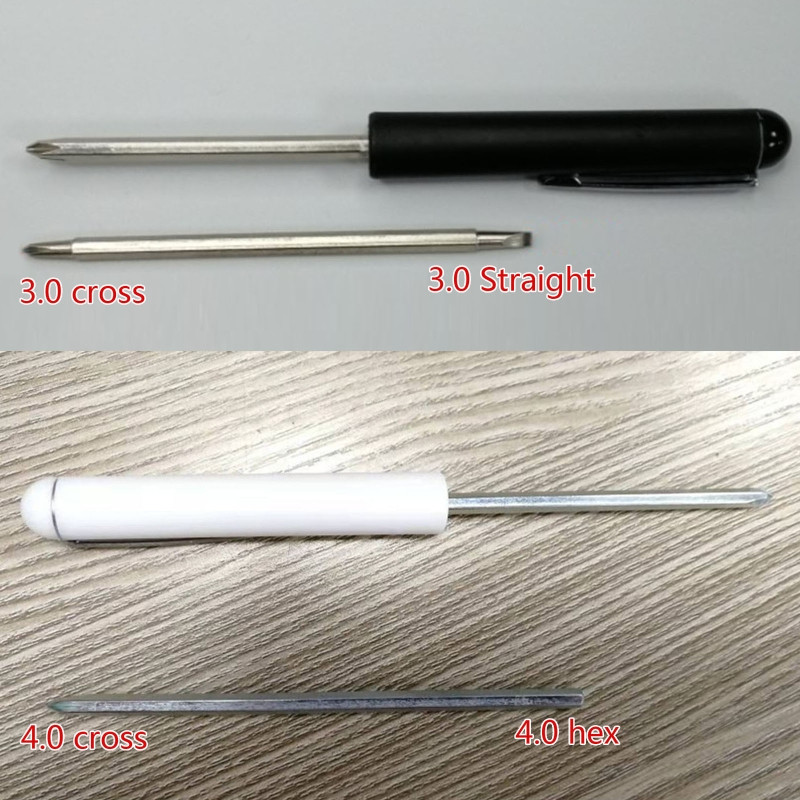 Șurubelniță stilou Instrument multifuncțional Instrument la îndemână Șurubelniță de buzunar magnetică Șurubelniță cu crestat/Phillips/Hexagonal 3/4mm pentru tehnicieni