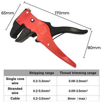 Πολυλειτουργικό Duckbill Wire Stripper Αυτόματη Πένσα καλωδίων απογυμνωτή Olecranon Peeler Electrician Wire Peeler Πένσα καλωδίων