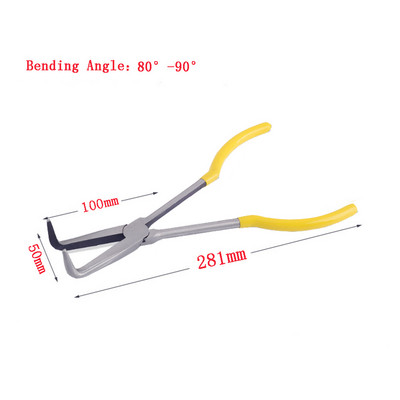 Clește cu nas extra lung de 11 inchi Clește de reținere cu vârf drept îndoit Unelte de mână multifuncționale