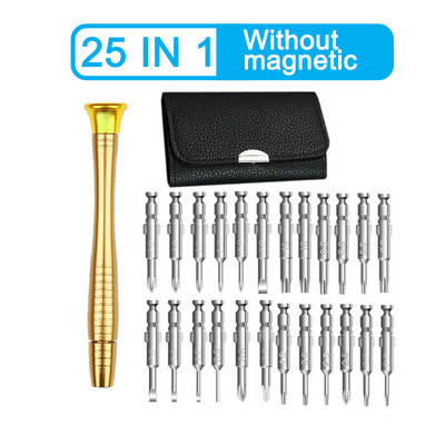 25 In1 Mini Precision Screwdriver Magnetic Set Ηλεκτρονικό κατσαβίδι ανοίγματος κιτ εργαλείων επισκευής για IPhone CameraPC Σετ γυαλιών