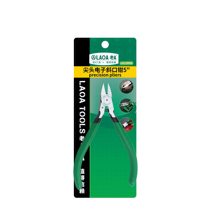 LAOA 5 inch foarfece electrice Cr-V clește diagonală sârmă de fier tăietor de sârmă de cupru cu arc economisit de muncă