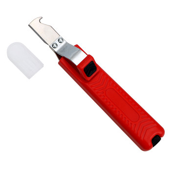 Нож за изолация на кабели Машина за оголване на кабели 8-28 mm Устойчивост на гумена дръжка PVC Комбиниран инструмент за премахване на оголване