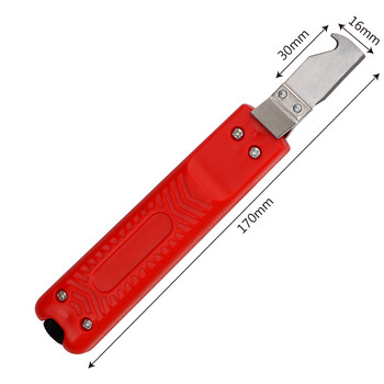 Нож за изолация на кабели Машина за оголване на кабели 8-28 mm Устойчивост на гумена дръжка PVC Комбиниран инструмент за премахване на оголване