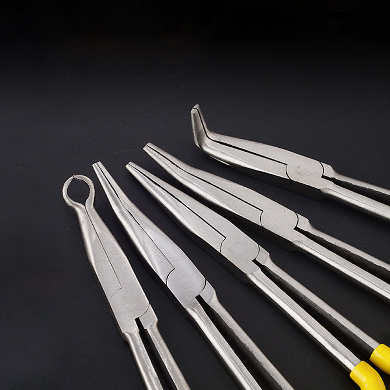 1 gab. Īpaši garas knaibles, taisns, saliekts uzgalis, izliektas deguna knaibles Mehāniskais aprīkojums Rokas instrumenti DIYers Ideāls instruments