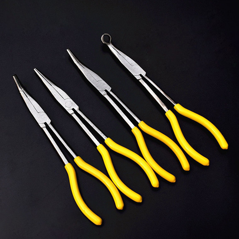 1 gab. Īpaši garas knaibles, taisns, saliekts uzgalis, izliektas deguna knaibles Mehāniskais aprīkojums Rokas instrumenti DIYers Ideāls instruments