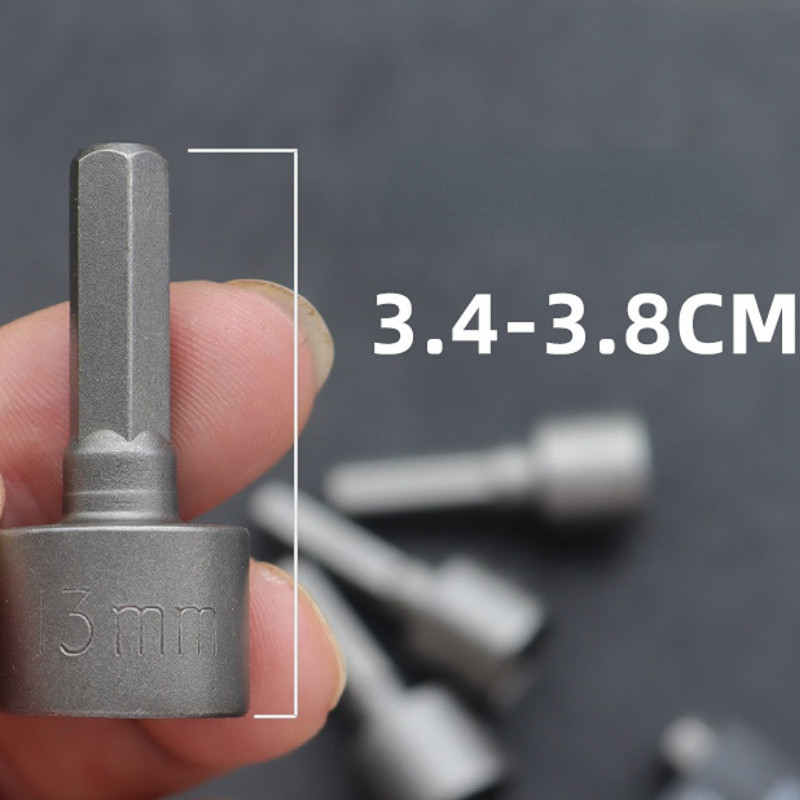 14 komada Set svrdla za navrtku, 5-12 mm šesterokutni prihvat šesterokutne matice, 1/4" vijak, metrički odvijač, set alata, adapter za svrdlo