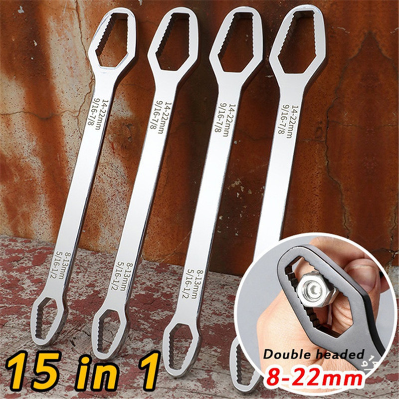 Mutrivõti Multifunktsionaalne mutrivõti 8-22 mm universaalne kahepealine Torx-mutrivõti Isesinguv reguleeritav prillid Mutrivõti tahvel Käsitööriist