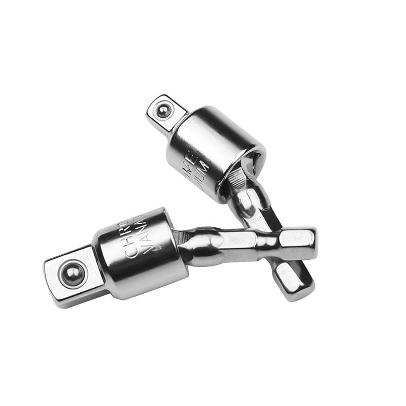 1/4" sešstūra kāta elektriskā urbjmašīnas ligzdas adapteris 1/4" 3/8" 1/2" kvadrātveida ligzdas urbji par 360° pagriežams pagarinājums trieciengrieznim