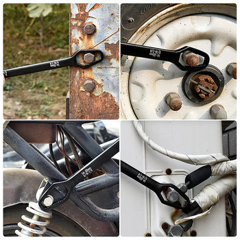 8-22 mm Универсален Torx гаечен ключ, регулируем винт с двойна глава, гайки, самозатягащ се гаечен ключ, ключ с тресчотка, мотоциклет, ремонт на автомобили