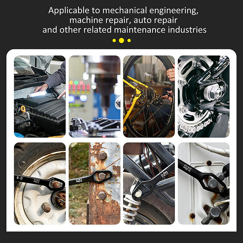 8-22 mm universaalne Torx-mutrivõti, reguleeritav kahepealine võti kruvimutrid isepinguvad mutrivõti põrkvõti mutrivõti mootorratta auto remont