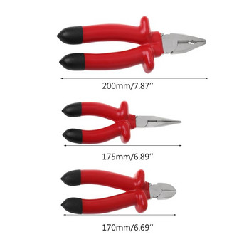1000V тежкотоварни изолирани режещи клещи за електротехник, рязане, кримпване, многофункционални ръчни инструменти