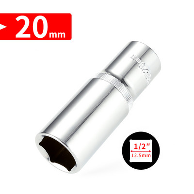 1/2 inča (12,5 mm duža glava, 8-32 mm Cr-V set nasadnih ključeva, šesterokutna glava ključa s čegrtaljkom za alate za popravak automobila