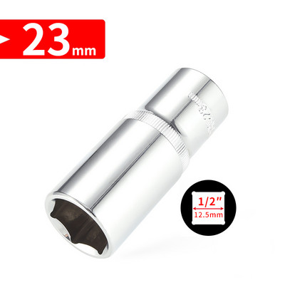 1/2 inča (12,5 mm duža glava, 8-32 mm Cr-V set nasadnih ključeva, šesterokutna glava ključa s čegrtaljkom za alate za popravak automobila