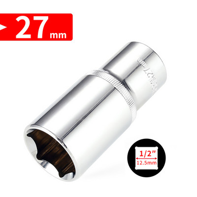 1/2 inča (12,5 mm duža glava, 8-32 mm Cr-V set nasadnih ključeva, šesterokutna glava ključa s čegrtaljkom za alate za popravak automobila