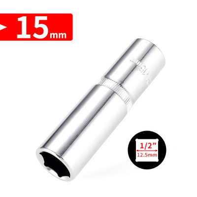 1/2 inča (12,5 mm duža glava, 8-32 mm Cr-V set nasadnih ključeva, šesterokutna glava ključa s čegrtaljkom za alate za popravak automobila