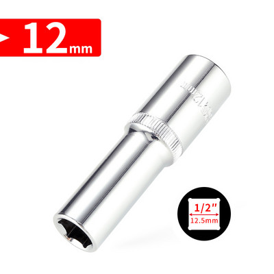 1/2 inča (12,5 mm duža glava, 8-32 mm Cr-V set nasadnih ključeva, šesterokutna glava ključa s čegrtaljkom za alate za popravak automobila