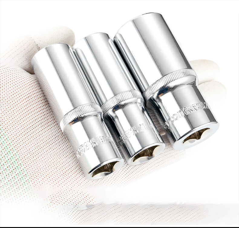 1/2 inča (12,5 mm duža glava, 8-32 mm Cr-V set nasadnih ključeva, šesterokutna glava ključa s čegrtaljkom za alate za popravak automobila