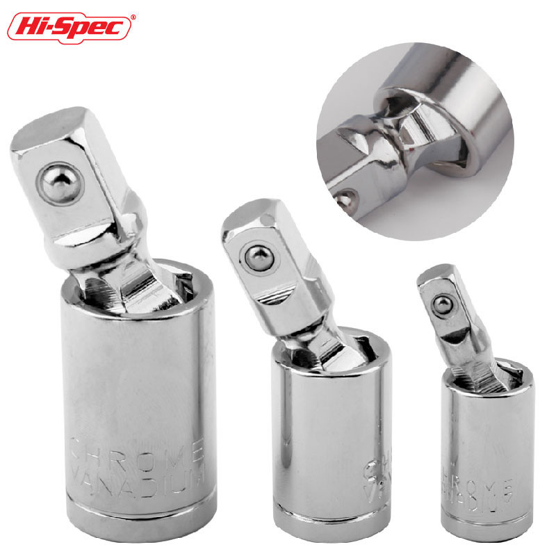 Set de articulații universale 1/4" 3/8" 1/2" Adaptor de priză pentru bară de prelungire unghiulară cu clichet, manual și pneumatic, unelte pentru priză.