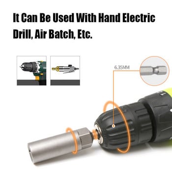 1/4-7/16 65 мм ударна шестостенна втулка с втулка Imperial 65 мм магнитна гайка отвертка шестоъгълна опашка адаптер комплект гнезда за електрическа гайка