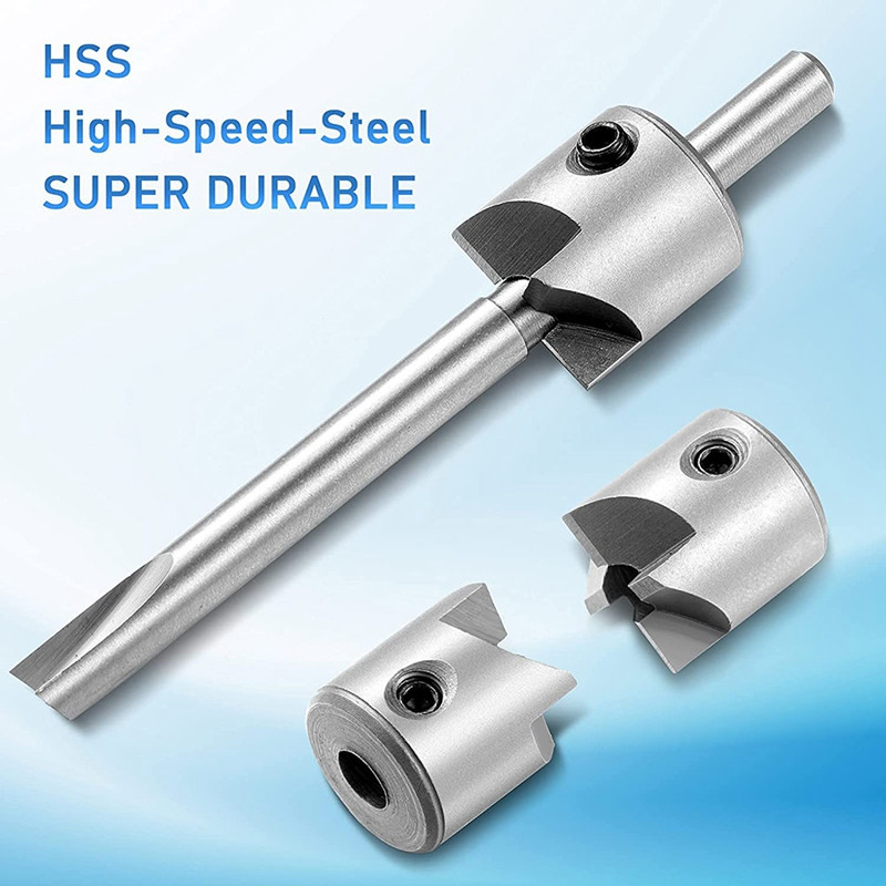 Vânzare fierbinte Set de tuns butoi stilou 7 bucăți Sistem de tăiere butoi stilou Set de tuns moara, adaptor manșon pentru cap de tăiere Cheie hexagonală