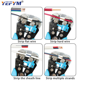 Инструменти за ремонт Многофункционални клещи за оголване на кабели Режеща скоба 6 mm² Функционална мини въглеродна стомана Многофункционална електрическа YEFYM