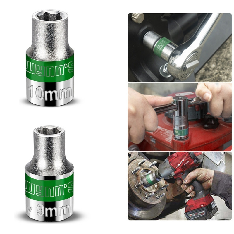 1/2"-es hatlapfejű csavarkulcsfej, 12,5 mm-es meghajtó rozsdamentes imbusz 8-30 mm-es aljzat készlet adapter nyomatékkulcs automatikus javítószerszám