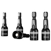 1/3/5/10/20/30 gab Hex magnētiskās ligzdas uzgriežņu atslēgas uzmavu elektrisko urbjmašīnu instrumentu piederumi Auto remonta trieciena pagarinājums un adapteris