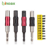 Binoax sešstūra magnētiskā gredzena skrūvgriezis urbjmašīnas rokas instrumenti pagarinātājstieņa ātrās maiņas turētāja piedziņas vadotne Skrūves urbjmašīnas uzgalis