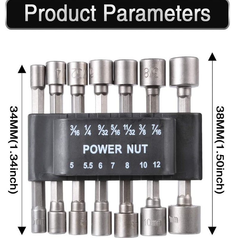 9/14 db 6,35 mm Csavarhúzó Tartozék Hatszögletű fogantyú csavarhúzó foglalat fej elektromos kézi fúró csavarhúzó készlet