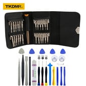 Csavarhúzó készlet 25 az 1-ben Torx csavarhúzók bőr tok nyitó javítószerszám készlet iPhone mobiltelefonokhoz, táblagépekhez, PC kéziszerszámokhoz