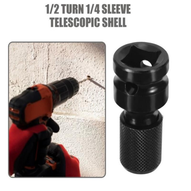 1/2 ίντσας Τετράγωνο σε 1/4 ίντσας Εξαγωνική υποδοχή καστάνιας Υποδοχή κλειδιού Προσαρμογέας κλειδί Σετ μετατροπέα μετάδοσης κίνησης Μήκος εργαλείου κρούσης 50 mm