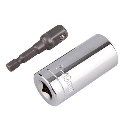 7–19 mm sukimo momento veržliarakčio galvutės rinkinys, įvorė, elektrinis gręžtuvas, reketas, įvorė veržliaraktis Magic Grip kelių rankiniai įrankiai