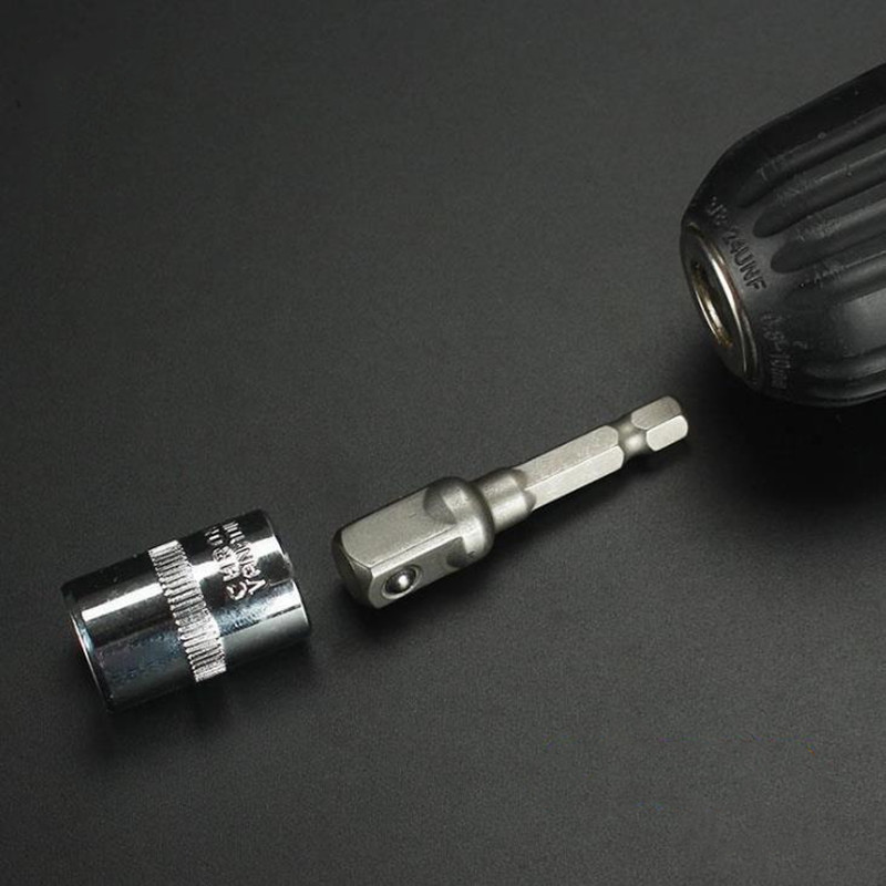 3 vnt. / rinkinys 1/4" 3/8" 1/2" šešiabriaunis veržliarakčio rankovės ilgintuvas šešiakampis galios grąžto suktuvo lizdų antgalių rinkinys, skirtas elektriniams atsuktuvo antgaliams
