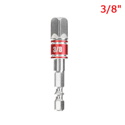 1/4" 3/8" 1/2" pārveidotāja ligzdas adapteris sešstūra kāta trieciena adaptera draivera komplekts pagarinājuma stieņa urbjmašīnas ligzdas uzgriežņu atslēgas instrumenta piederumi