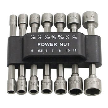 5-13mm 9pcs/14pcs Hexagon Socket Inner Socket Head Ισχυρό πνευματικό κατσαβίδι Εξαγωνικό κλειδί προέκτασης υποδοχής