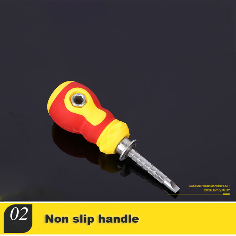 1 DB csavarhúzó többcélú foglalatos csavarhúzó keresztirányú precíziós csavarhúzó teleszkópos csúszásmentes fogantyúval csavarhúzó bit