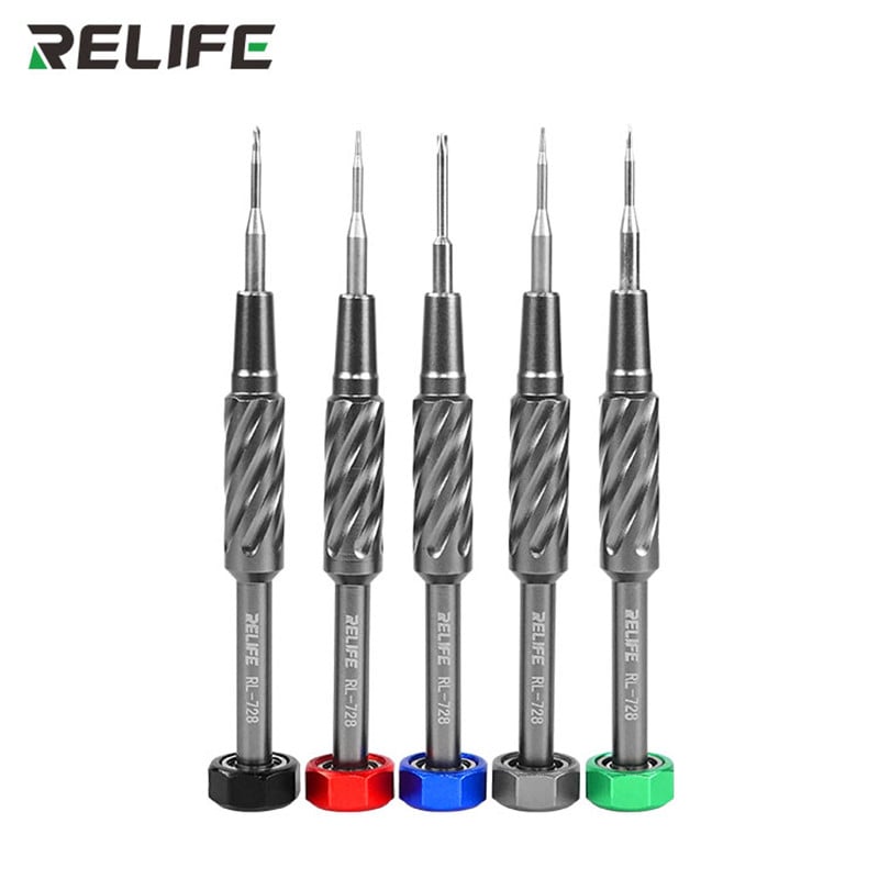 Relife RL-728 2D Extra kemény csúszásgátló csavarhúzó erős mágnessel mobiltelefonjavításhoz