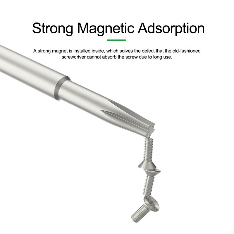 Relife RL-728 2D Extra kemény csúszásgátló csavarhúzó erős mágnessel mobiltelefonjavításhoz