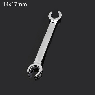 14x17 mm-es anyakulcs fékkulcs autójavításhoz kéziszerszámokhoz Csőcső csavarkulcs Duplafejű nyitókulcs szarkaláb-kulcs készlet