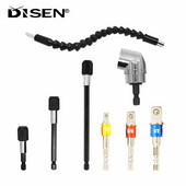 Εξάρτημα τρυπανιού ορθής γωνίας 105 μοιρών και κιτ προέκτασης ευέλικτης γωνίας για τρυπάνι ή κατσαβίδι Εργαλείο προσαρμογέα υποδοχής 1/4"