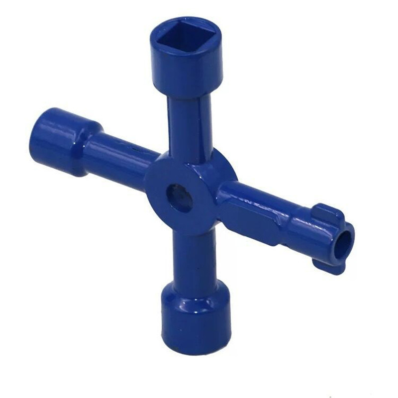 Daugiafunkcis elektros valdymo spintos vidinis trikampis raktas veržliaraktis liftas vandens skaitiklio vožtuvas kryžminės formos kvadratinės skylės raktas