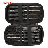 10 gab./komplekts karburatora skrūvgriežu regulēšana, vairāku galvu regulējama skrūvju atslēga, automašīnas remonta apkopes rīku komplekts ar birsti