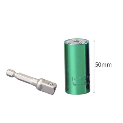 Univerzális hüvelyes, többfunkciós racsnis Magic átalakító dugókulcs háromrészes kombinált színes nyomatékkulcs 7-19 mm