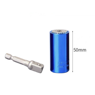 Univerzális hüvelyes, többfunkciós racsnis Magic átalakító dugókulcs háromrészes kombinált színes nyomatékkulcs 7-19 mm