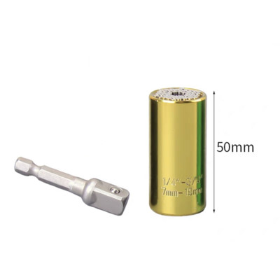 Univerzális hüvelyes, többfunkciós racsnis Magic átalakító dugókulcs háromrészes kombinált színes nyomatékkulcs 7-19 mm