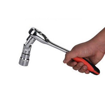 Προσαρμογέας Universal Joint Socket Wrench Flexible Manual Socket Impact Tool 1/4 3/8 1/2 Sleeve Bendable Extension Bar Adapter