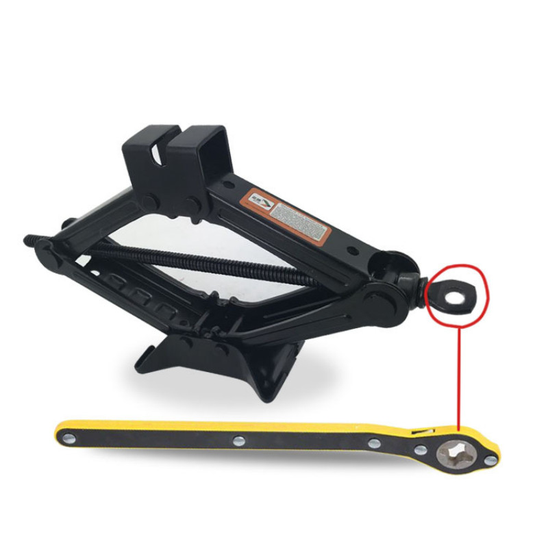 Autó Munkatakarékos csavarkulcs Ollós emelő Emelő Könnyű Joystick Szerszám 360 fokban forgatható fogantyú Szerszám Gumiabroncs csavarkulcs kereszt